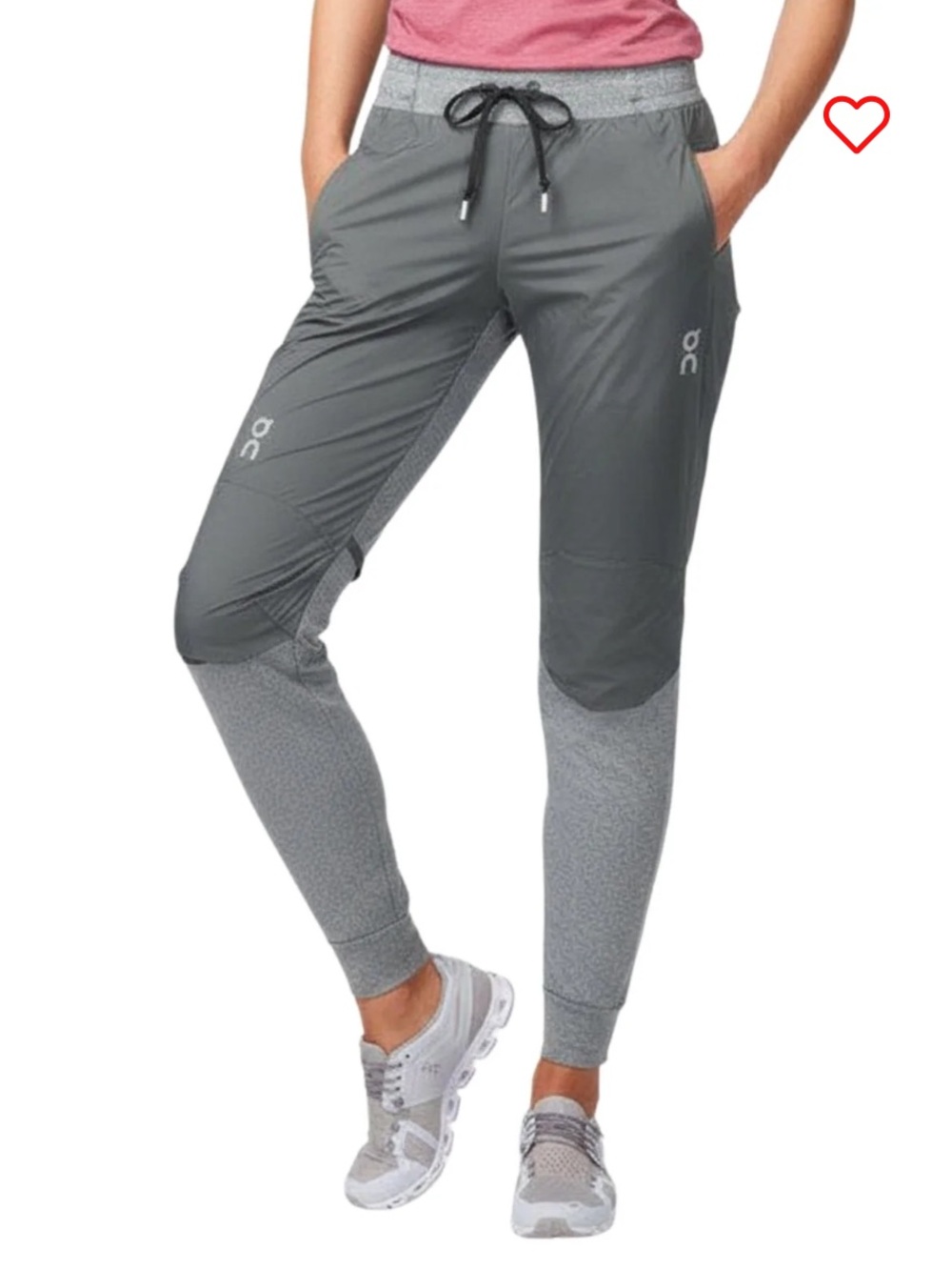 On Running Women's Grey Two-Tone Track Joggers M